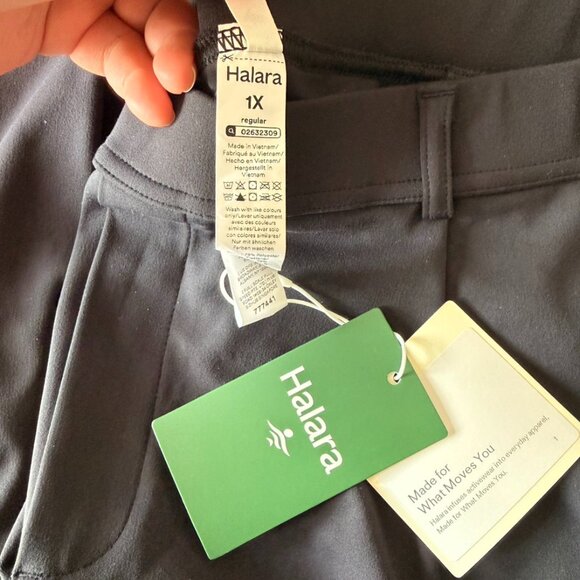 Harala High Waisted Pocket Straight Leg Work Plus Size Pants, 1W, 18W - Picture 1 of 4